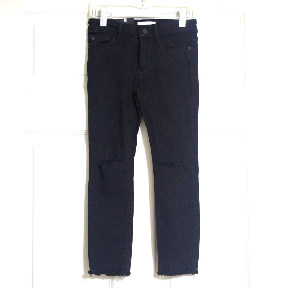 DL1961 Chloe Skinny Carbon Destroy Girls Black Jeans